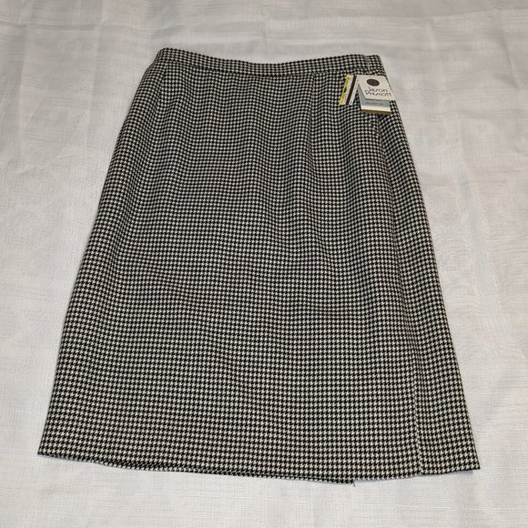 Jason Prescott‎ Houndstooth Tan Pencil Skirt - Picture 1 of 8